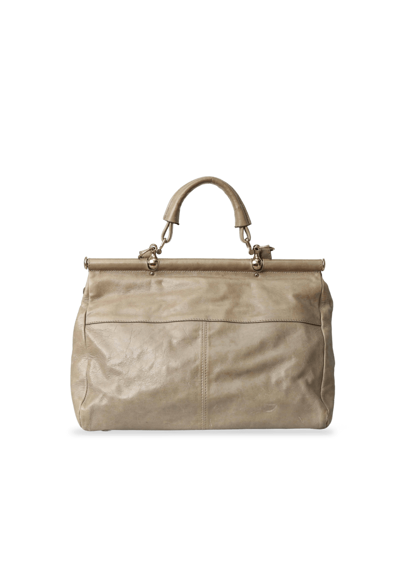 LEATHER HANDLE BAG