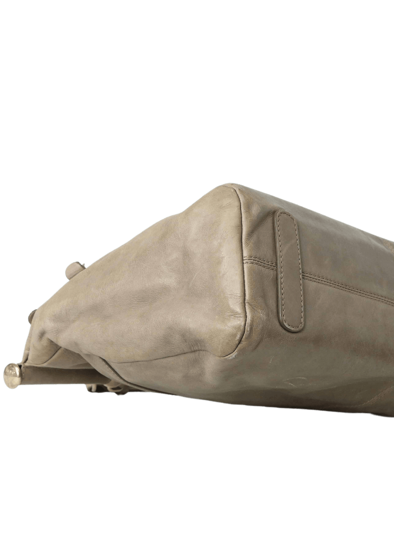 LEATHER HANDLE BAG