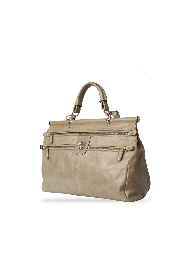 LEATHER HANDLE BAG