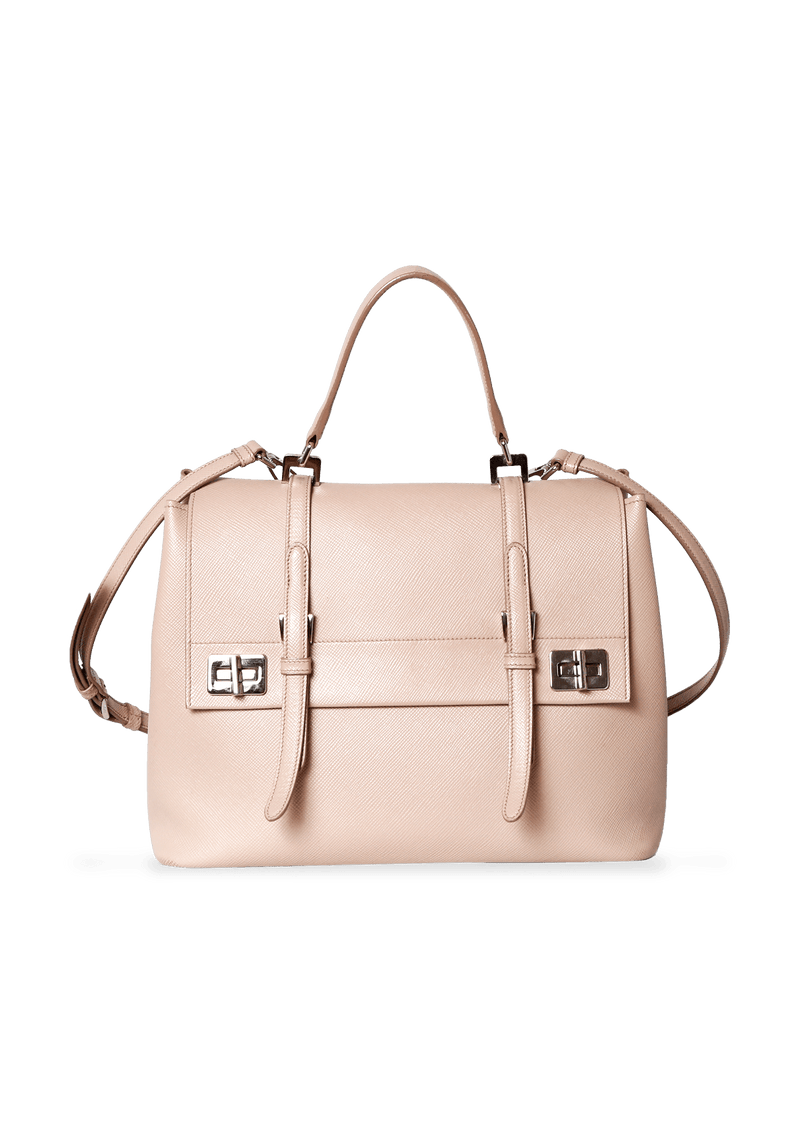 SAFFIANO CUIR CONVERTIBLE TOP HANDLE