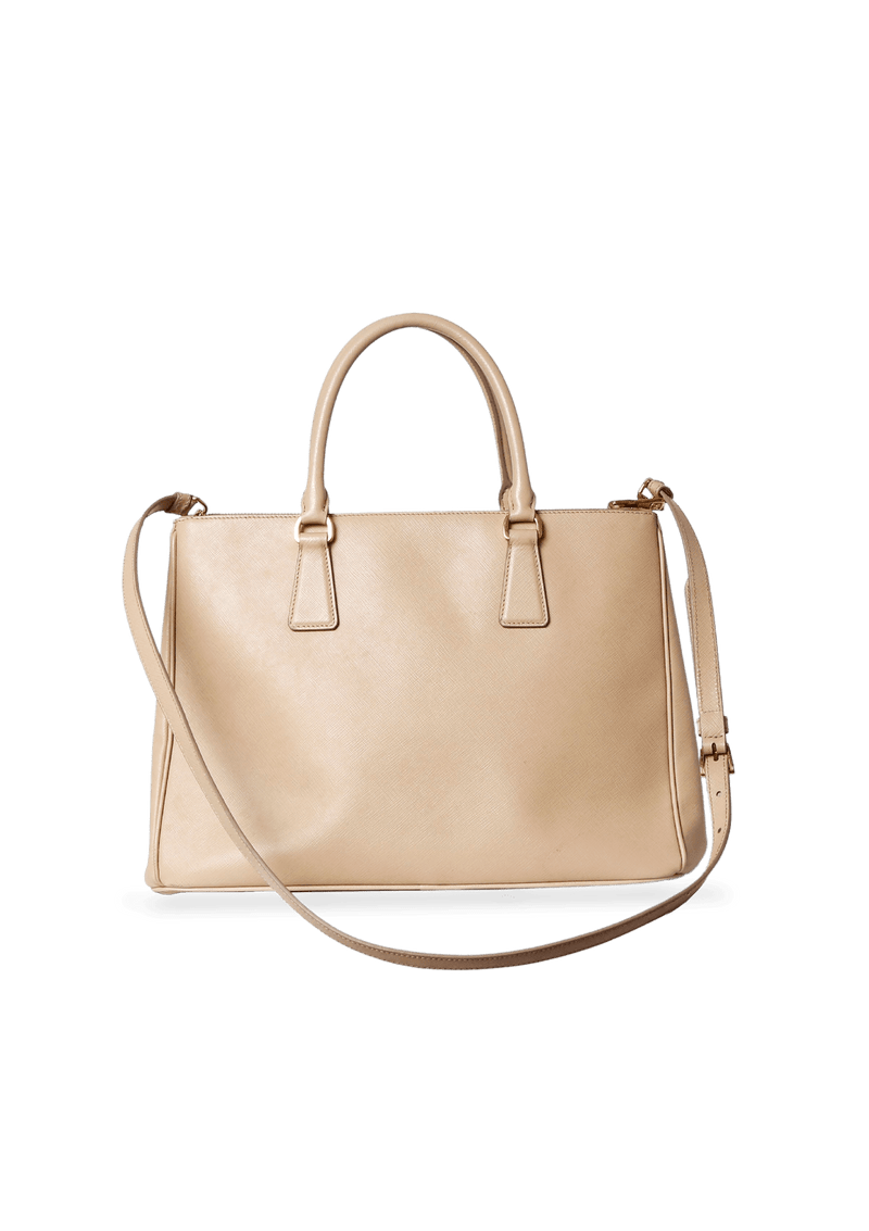 SAFFIANO LUX DOUBLE ZIP GALLERIA SATCHEL