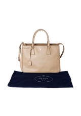 SAFFIANO LUX DOUBLE ZIP GALLERIA SATCHEL