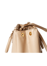 SAFFIANO LUX DOUBLE ZIP GALLERIA SATCHEL