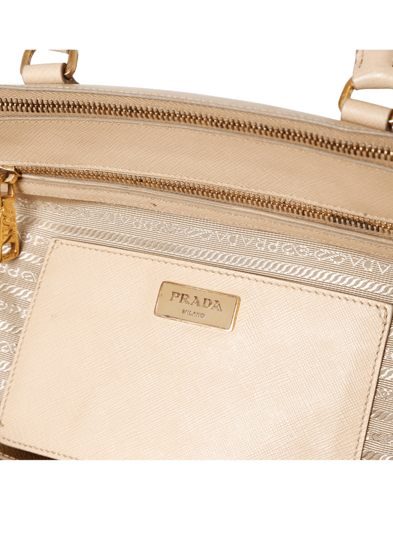 SAFFIANO LUX DOUBLE ZIP GALLERIA SATCHEL