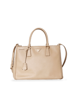 SAFFIANO LUX DOUBLE ZIP GALLERIA SATCHEL