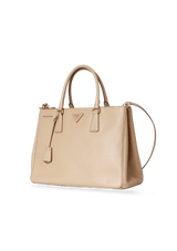 SAFFIANO LUX DOUBLE ZIP GALLERIA SATCHEL