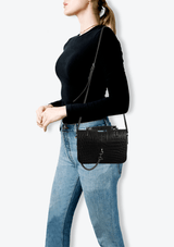 CHARLOTTE CROCODILE EMBOSSED BAG