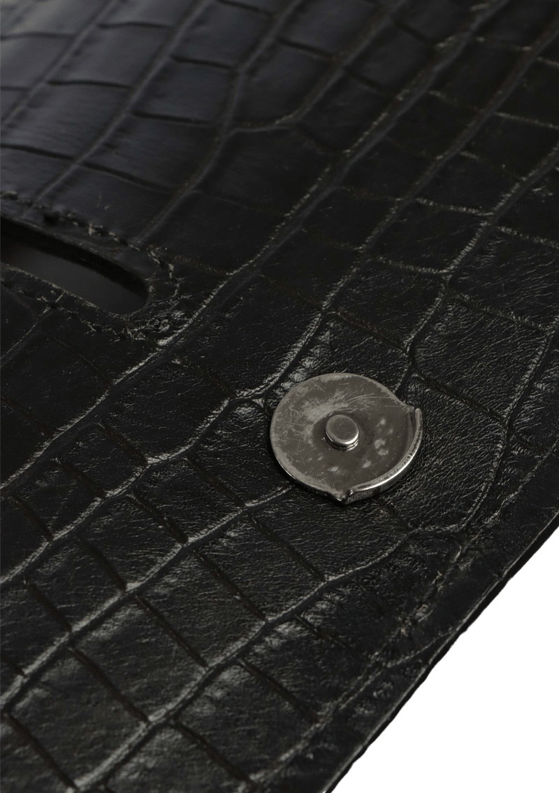 CHARLOTTE CROCODILE EMBOSSED BAG