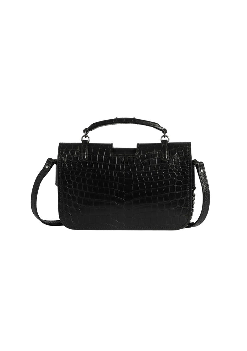 CHARLOTTE CROCODILE EMBOSSED BAG