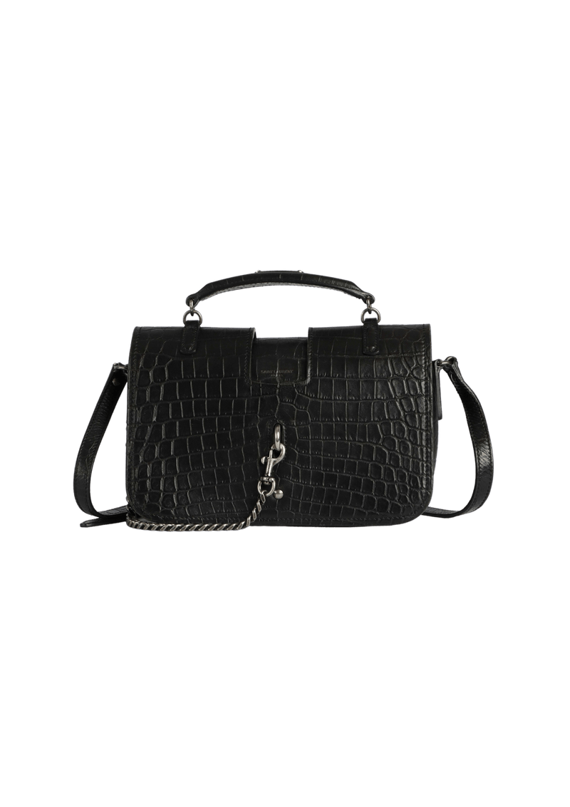 CHARLOTTE CROCODILE EMBOSSED BAG