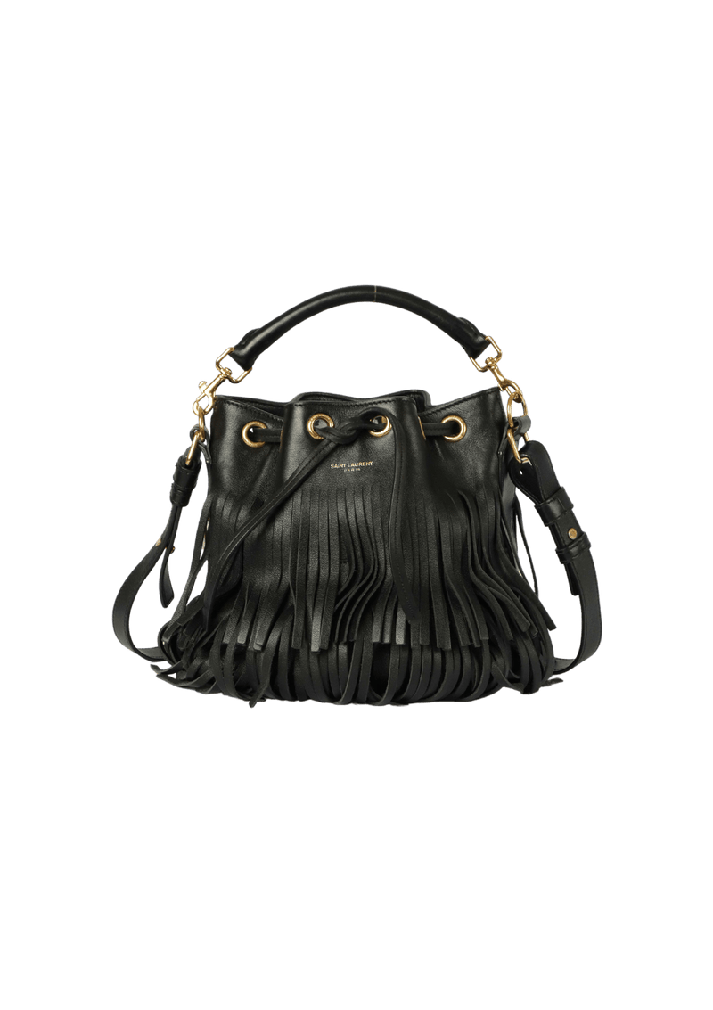 EMMANUELLE FRINGE BUCKET BAG