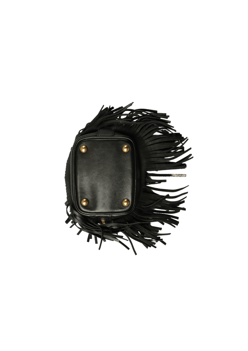 EMMANUELLE FRINGE BUCKET BAG