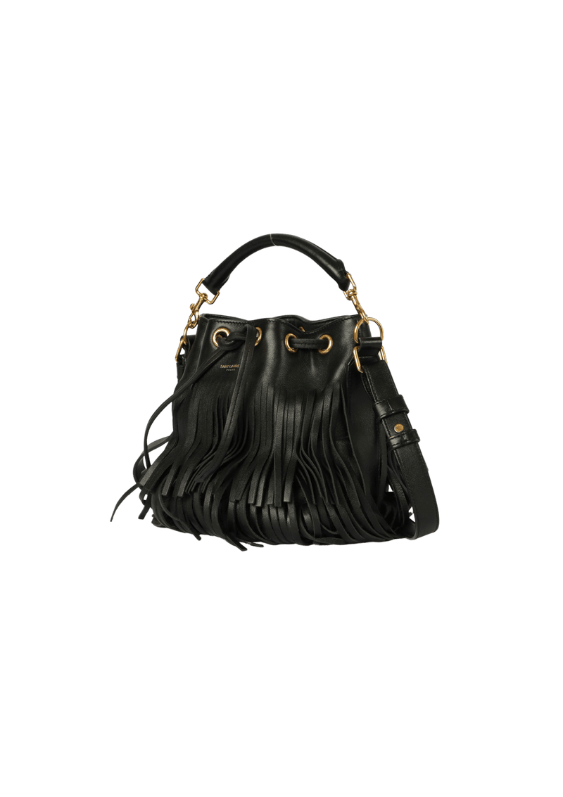 EMMANUELLE FRINGE BUCKET BAG