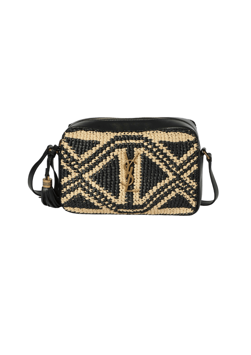 RAFFIA LOU CAMERA BAG