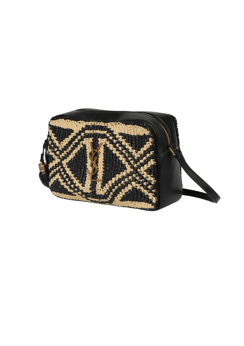 RAFFIA LOU CAMERA BAG