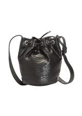 SMALL PYTHON RIDER BUCKET BAG