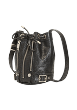 SMALL PYTHON RIDER BUCKET BAG