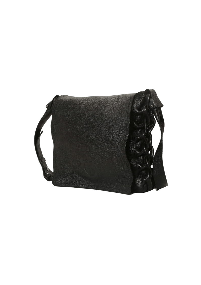 LEATHER FLAP BAG