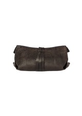 LEATHER GANCINI CLUTCH