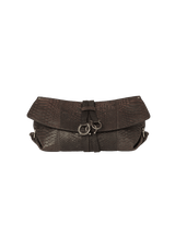 LEATHER GANCINI CLUTCH