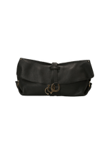 LEATHER GANCINI CLUTCH