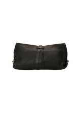 LEATHER GANCINI CLUTCH