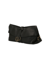 LEATHER GANCINI CLUTCH