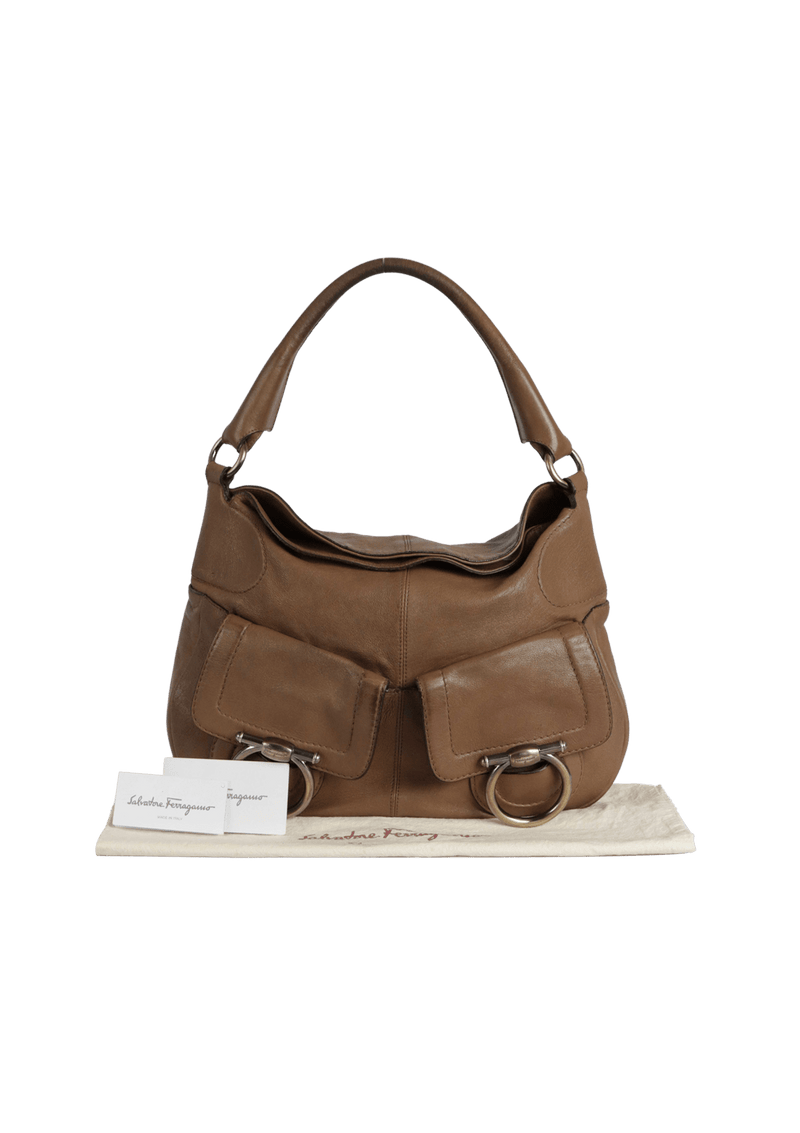 LEATHER HOBO BAG