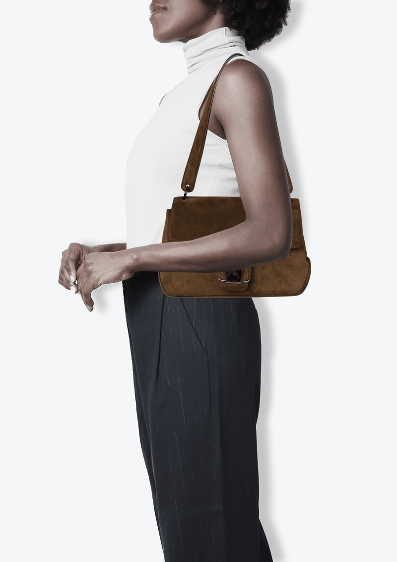 SUEDE SHOULDER BAG