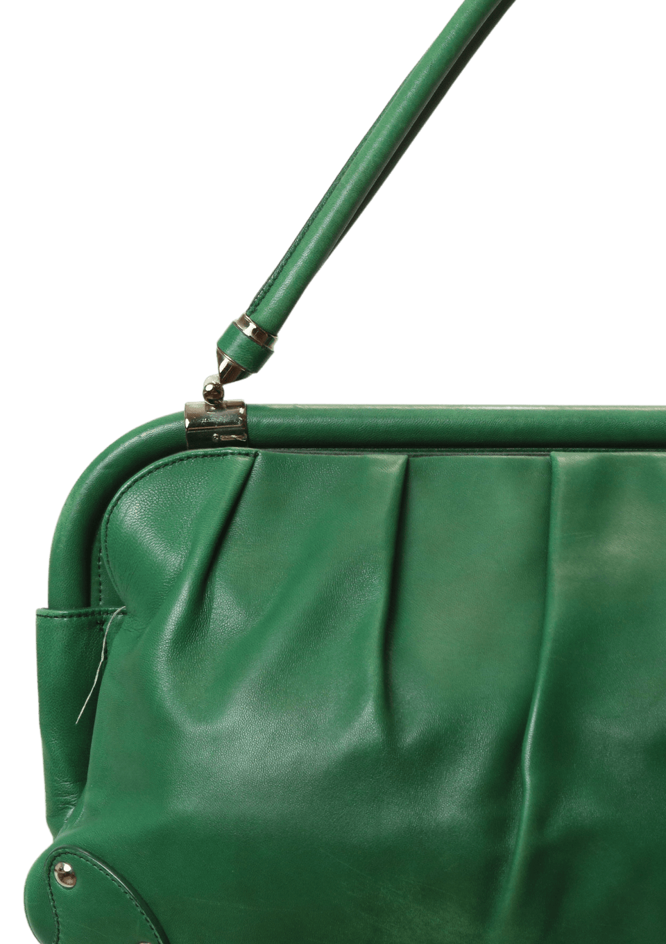 BOLSA SALVATORE FERRAGAMO VINTAGE LEATHER BAG VERDE ORIGINAL – Gringa