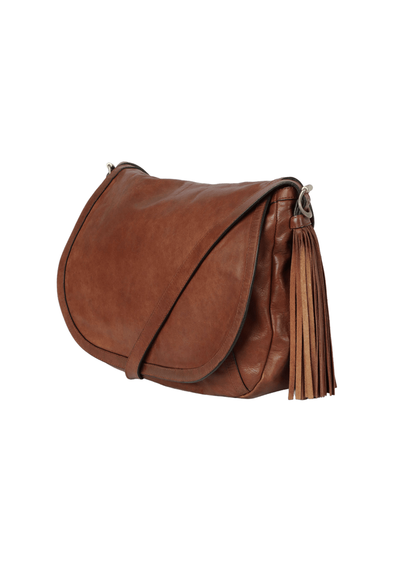 LEATHER TASSEL BAG