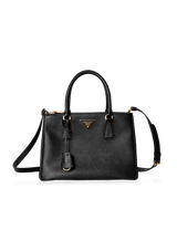 SMALL SAFFIANO LUX DOUBLE ZIP GALLERIA SATCHEL