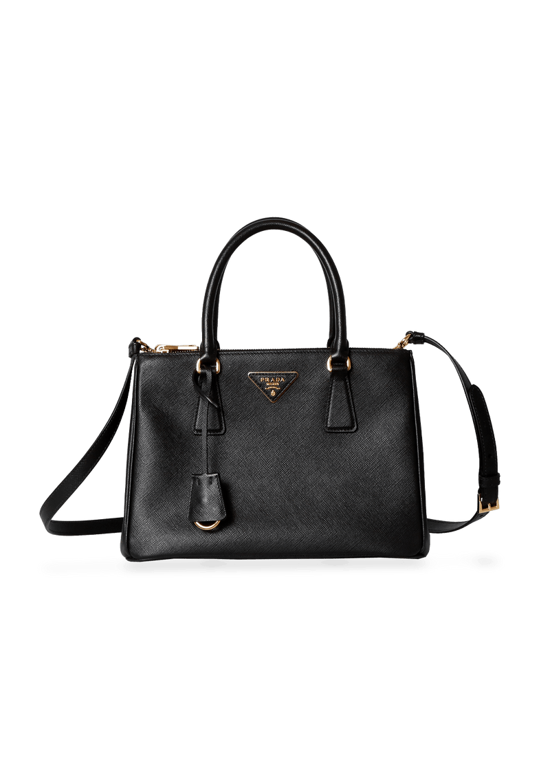 SMALL SAFFIANO LUX DOUBLE ZIP GALLERIA SATCHEL