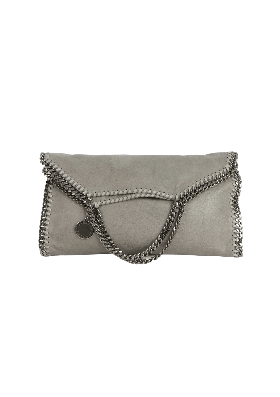 BOLSA STELLA MCCARTNEY FALABELLA FOLD-OVER TOTE CINZA ORIGINAL