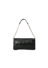 CHAIN LEATHER FLAP BAG