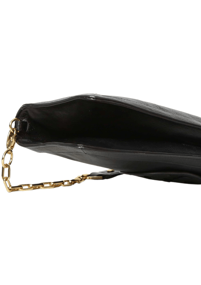 CHAIN LEATHER FLAP BAG