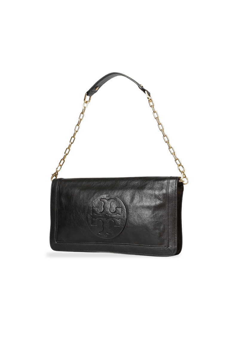 CHAIN LEATHER FLAP BAG