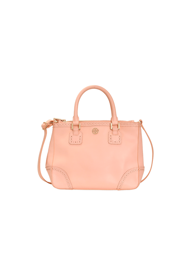 DOUBLE ZIP SATCHEL