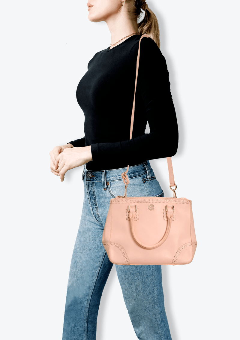 DOUBLE ZIP SATCHEL