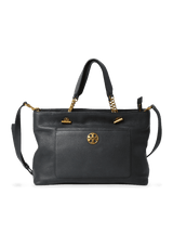 GRAINED LEATHER FRONT POCKET