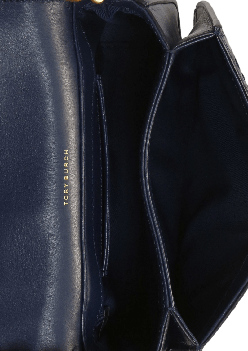 BOLSA TORY BURCH KIRA EXOTIC BAG AZUL ORIGINAL Gringa