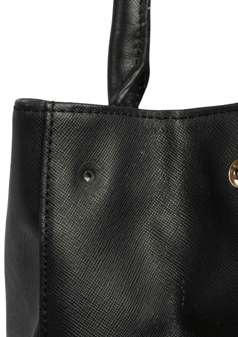 LEATHER LOGO TOTE