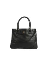 LEATHER LOGO TOTE