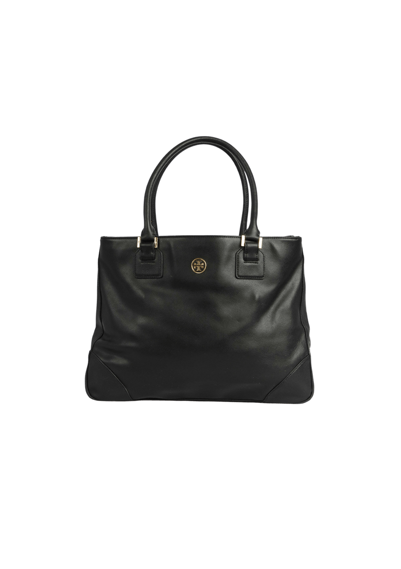 LEATHER LOGO TOTE