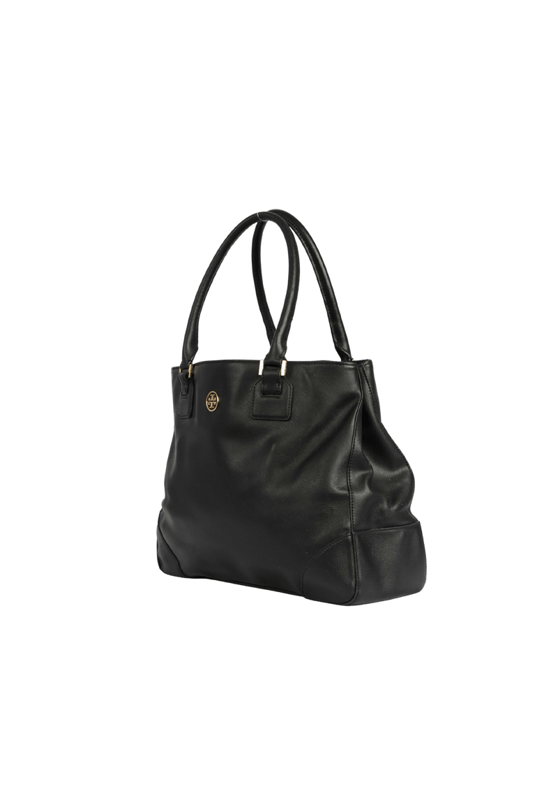 LEATHER LOGO TOTE