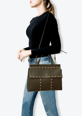 LEATHER STUDDED BAG