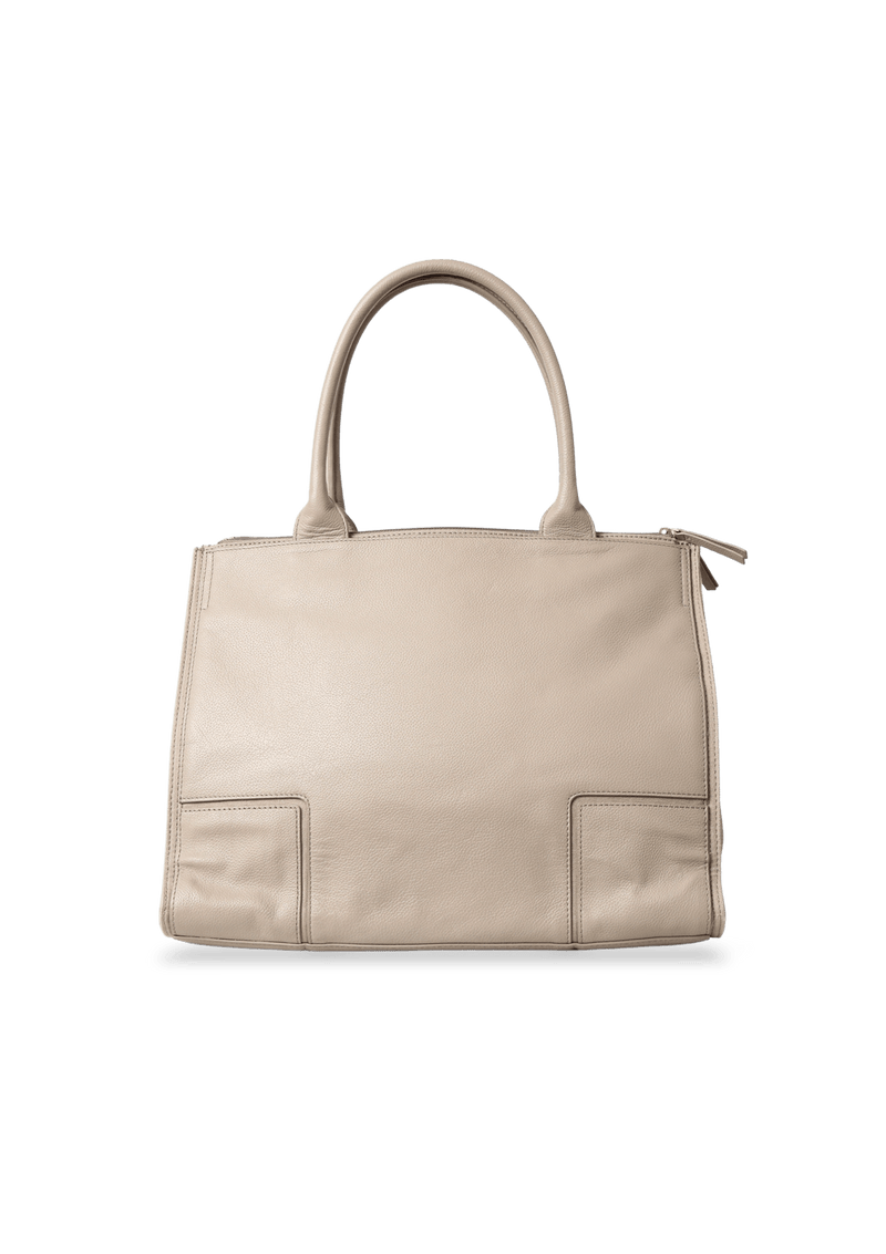 LOGO LEATHER TOTE