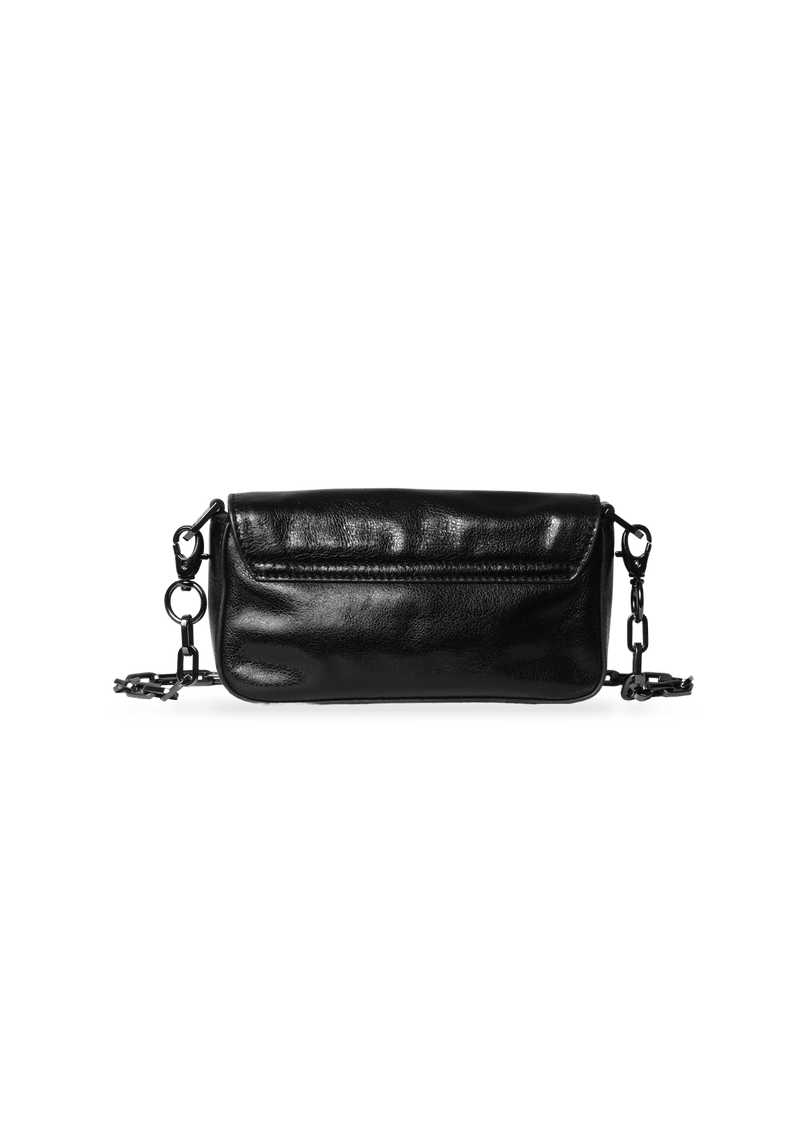 PATENT LEATHER LOGO BAG