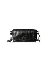 PATENT LEATHER LOGO BAG