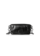 PATENT LEATHER LOGO BAG